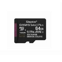 MEMORIA FLASH MICRO SD KINGSTON SDXC CANVAS SELECT PLUS 64GB 100MB/S UHS-I U1 V10 SIN/ADAPTADOR (SDCS3/64GBSP) MEMORIA FLASH MICRO SD KINGSTON SDXC CANVAS SELECT PLUS 64GB 100MB/S UHS-I U1 V10 SIN/ADAPTADOR (SDCS3/64GBSP)